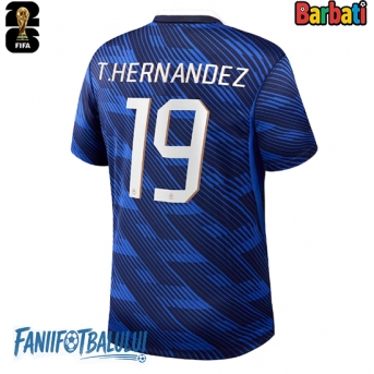 Franța Theo Hernandez #19 Tricou Fotbal Replică Mondial 2026 Barbati Acasa
